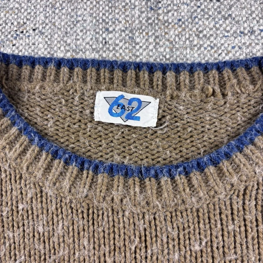 Vintage 1980's 62 East Sweater Geometric Design